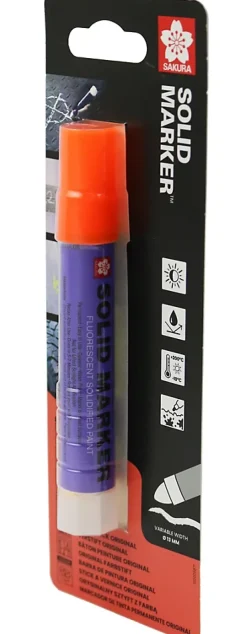 Marqueur permanent Sakura extrême chaud solide orange fluo