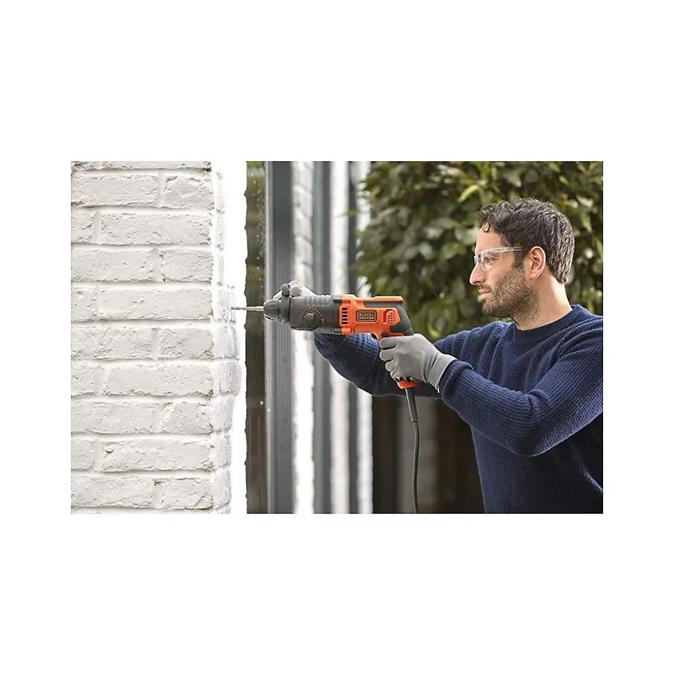 Marteau burineur 650W 1,4 Joules SDS + Poignée souple BLACK & DECKER BEHS01