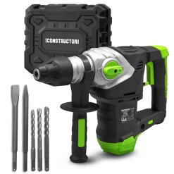 Marteau perforateur 1500W - 6 joules - Vitesse variable - avec coffret Constructor