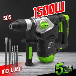 Marteau perforateur 1500W - 6 joules - Vitesse variable - avec coffret Constructor