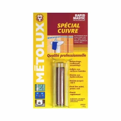 Mastic rapide spécial cuivre 60g Metolux