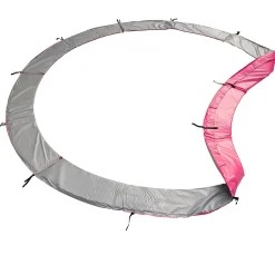 Matelas de protection réversible pour trampoline 370cm PERTH - gris/rose - HAPPY GARDEN