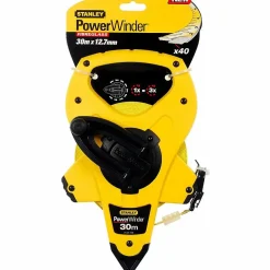 Mesure longue 30mx12,7mm ruban fibre de verre PowerWinder - STANLEY - 2-34-772