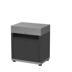 Meuble tablette DUO pour cuisine extérieure 80 x 55 cm inox noir Le Marquier