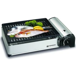 Mini barbecue gaz portable avec housse 1900w Kemper 104997