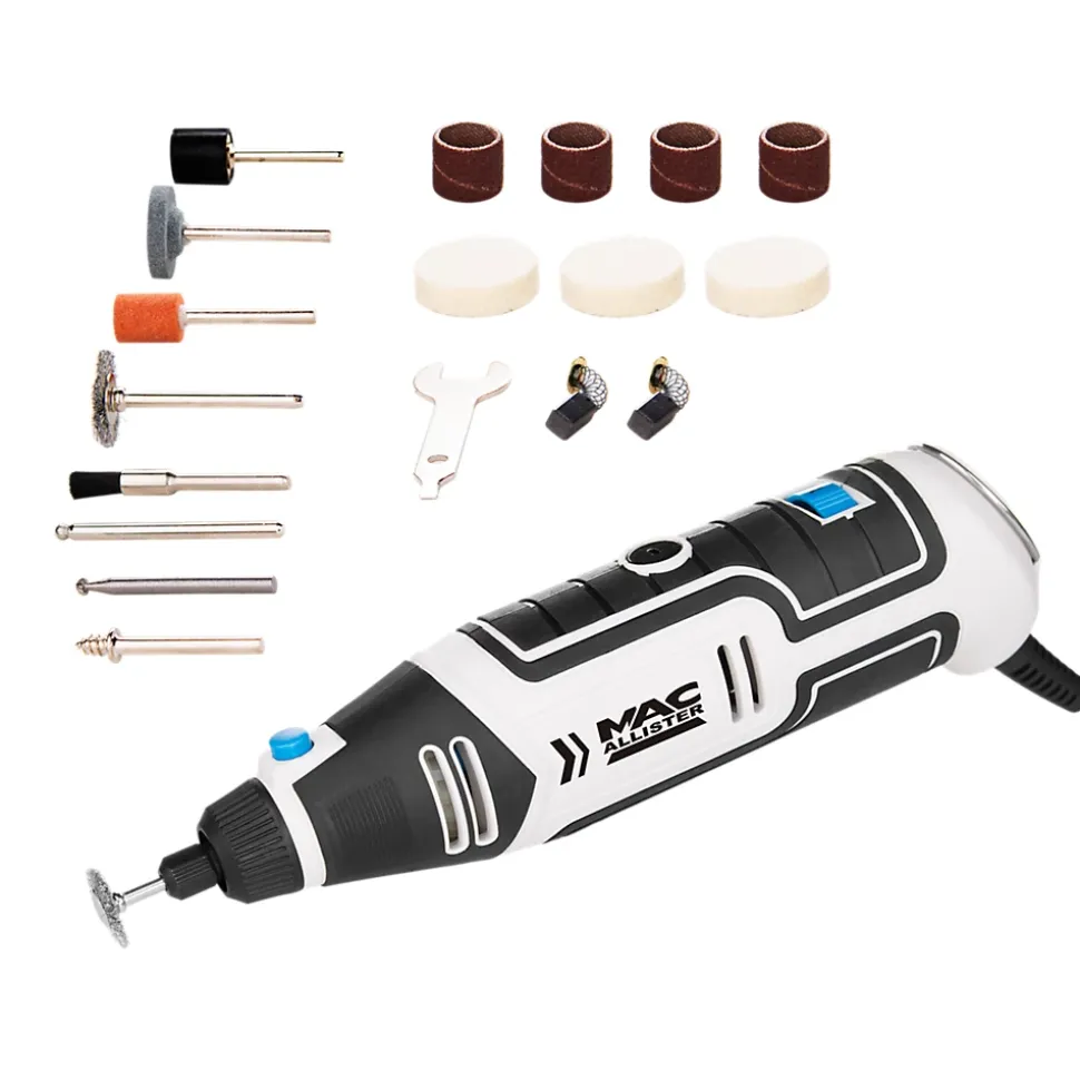 Mini outil multifonction Mac Allister 130W + 15 accessoires