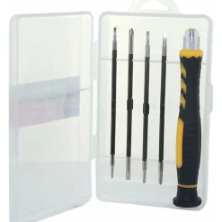 Mini tournevis de précision pour la réparation de lunettes, bijoux, montres, ordinateurs et appareils électroniques (lot de 5)
