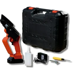 Mini tronçonneuse électrique - Trickblade pro - Rotorazer Mini Chainsaw - VENTEO - Portable et légère - 21 V - Batterie rechargeab