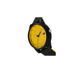 Montre Watch Insignia Diam 43 mm Noir/Jaune ABS Bracelet Silicone CAT