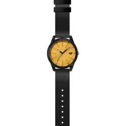 Montre Watch Insignia Diam 43 mm Noir/Jaune ABS Bracelet Silicone CAT