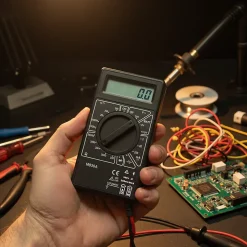 Multimètre digital ampères, volts, ohms M830A 19CAL