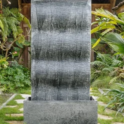 Mur d'eau contemporain vague double face 155cm