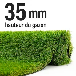 2Mx5M soit 10m2 - Gazon Synthetique 35mm -