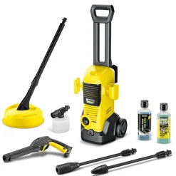 Nettoyeur haute pression Karcher K3 FJ Home - Pression 120 bar- Débit 380 l/h- Buse à jet plat- Kit Home inclus