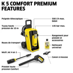 Nettoyeur haute pression électrique Karcher K5 Confort premium 145 bars