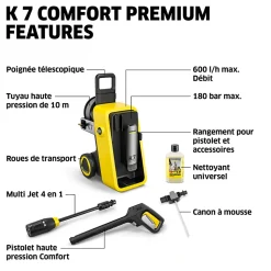 Nettoyeur haute pression électrique Karcher K7 Confort premium 180 bars