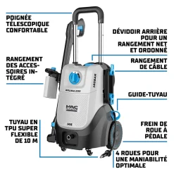 Nettoyeur haute pression Mac Allister M5 2500W 180 bars