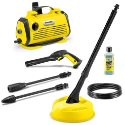 Nettoyeur haute pression Karcher K3 Horizontal Plus Home - Pression 120 bar- Débit 380 l/h- Kit Home inclus