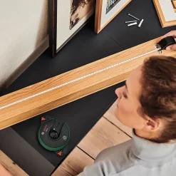 Niveau laser avec mètre ruban (2m) intégré Bosch Atino laser ligne 2,2 m, faisceau rouge, laser classe 2