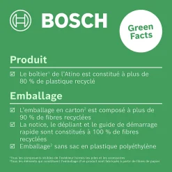 Niveau laser avec mètre ruban (2m) intégré Bosch Atino laser ligne 2,2 m, faisceau rouge, laser classe 2