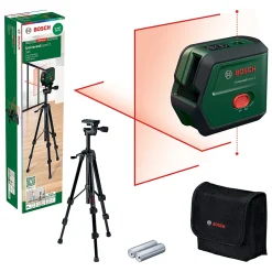 Niveau Laser Bosch UniversalLevel 2 Haute Précision 0,5 mm/m et Portée 12 m avec Trépied