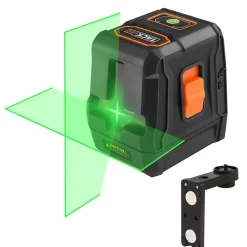 Niveau Laser Croix Vert Indépendant jusqu'à 30m avec IP54 Etanche Auto-Nivellement à 360