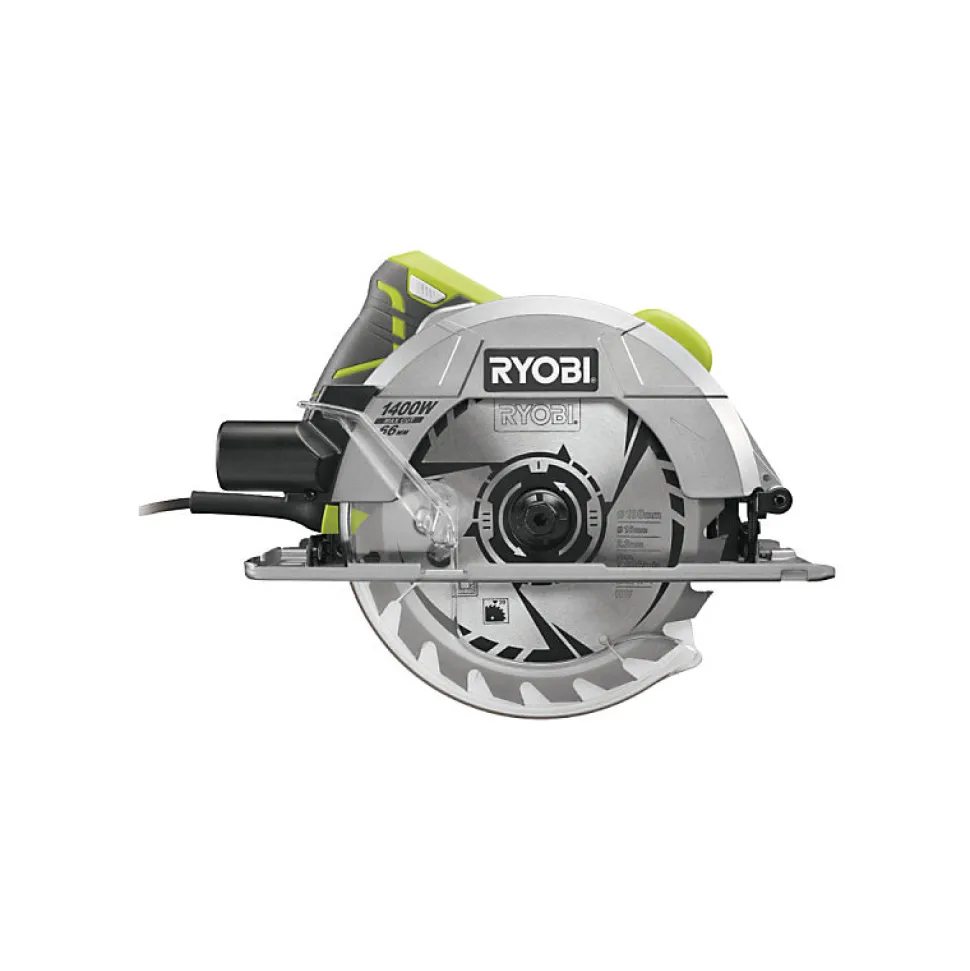 Pack RYOBI Scie circulaire - RCS1400-G - 1400W - 66mm - guide de coupe - RAK03SR