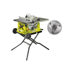 Pack RYOBI Scie sur table électrique RTS1800EF-G - 1800W - 254mm - lame carbure - SB254T48A1
