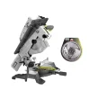 Pack RYOBI scie sur table et onglet électrique 1800W 254mm RTMS1800-G - lame carbure pour scies à coupe d'onglet 254mm SB254T48A1