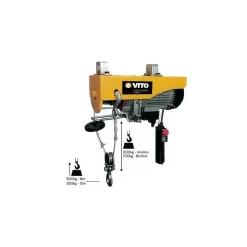 Palan électrique 1000W 250/500 kg 12 mètres max de levage VITO