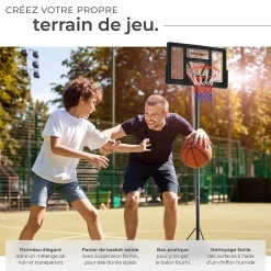 Panier de basket avec ballon et pompe inclus socle à remplir