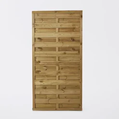 Panneau droit de clôture Douro en bois traité ép.35 mm L.90 x H.180 cm