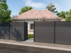 Panneau persienne Neva L.179.1 x H.44,1 cm aluminium anthracite
