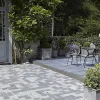 Pavé Blooma Antinéa nuancé gris 13,3 x 13,3 cm, ép.5 cm
