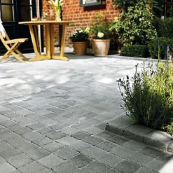 Pavé Blooma Antinéa nuancé gris 13,3 x 13,3 cm, ép.5 cm