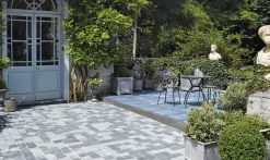Pavé Blooma Antinéa nuancé gris 13,3 x 13,3 cm, ép.5 cm