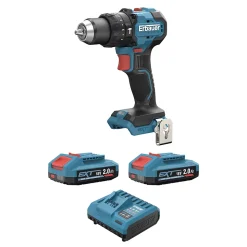 Perceuse visseuse à percussion sans fil Erbauer 18V ERI1092COM 75 Nm 2x2Ah