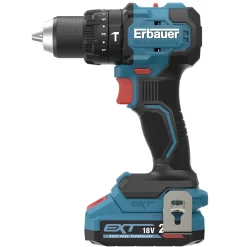 Perceuse visseuse à percussion sans fil Erbauer 18V ERI1092COM 75 Nm 2x2Ah