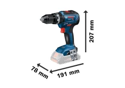 Perceuse visseuse sans fil Bosch Professional 18V GSB 18V-45 – 2 x 2 Ah