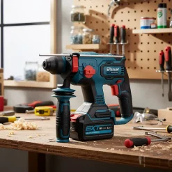 Perforateur SDS Plus sans fil avec batterie 18 V - énergie de frappe 2 J - Erbauer ERH18-Li