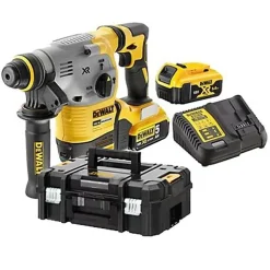 Perforateur SDS Plus 18V XR 2,8J + 2 batteries 5Ah + chargeur + coffret T-STAK - DEWALT - DCH283P2-QW