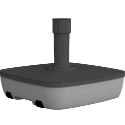 Pied de parasol avec roues EDA plastique gris 40kg