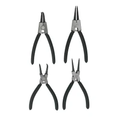 Pince circlips mâchoire bec long, 4 pièces