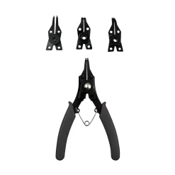 Pince circlips mâchoire bec long, 3 pièces