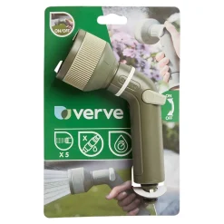 Pistolet 5 jets Verve coloris vert en plastique