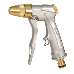 Pistolet arrosage métal laqué raccord rapide