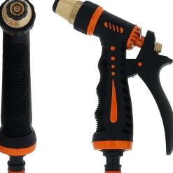 Pistolet d'arrosage à jet droit en métal - HUGGY TUYAUX