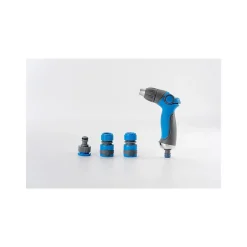 Pistolet d'arrosage et nettoyage - Suan - 3 jets ajustables - Kit complet avec raccords d'arrosage