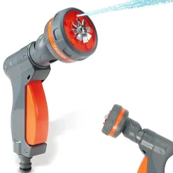 Pistolet d'arrosage FISHTEC 2 en 1 - 5 formes de Jets - Tête Rotative