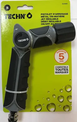 Pistolet d'arrosage jet réglable Techn'o